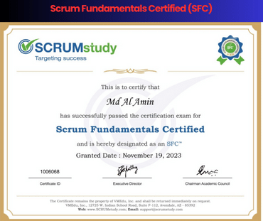 Scrum Fundamentals Certified (SFC)